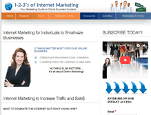 Tablet Screenshot of 123marketing.com